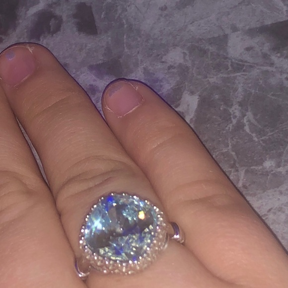Sterling Silver Aquamarine Ring ✨✨ - Picture 4 of 7